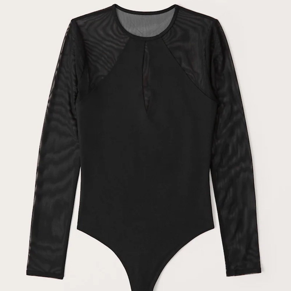 New with tags! A&F Black Bodysuit